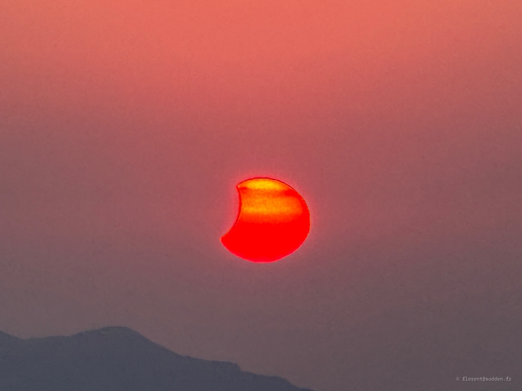 Coucher de soleil depuis Arette