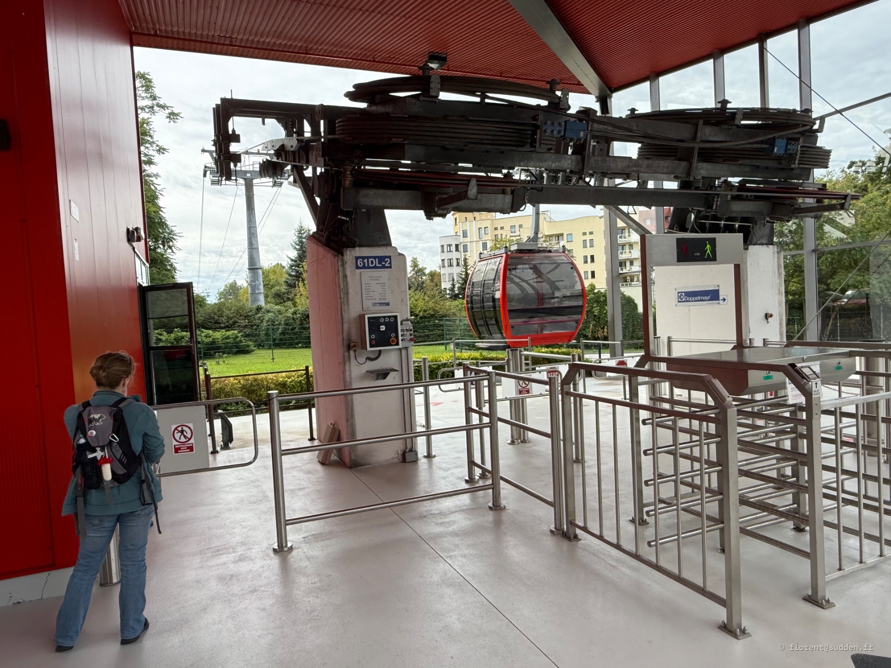 Téléphérique de Wrocław, station Grunwald