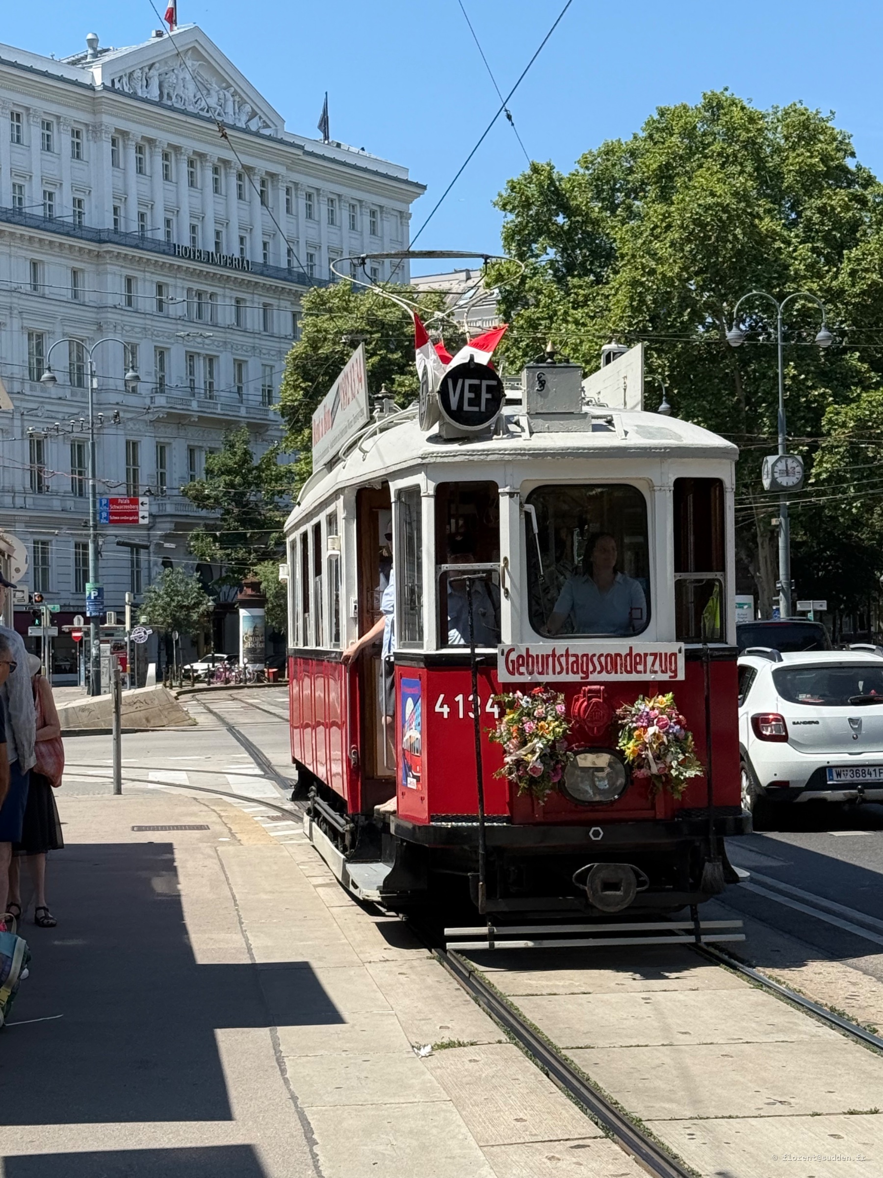 Tramway historique à Schubertring, Vienne