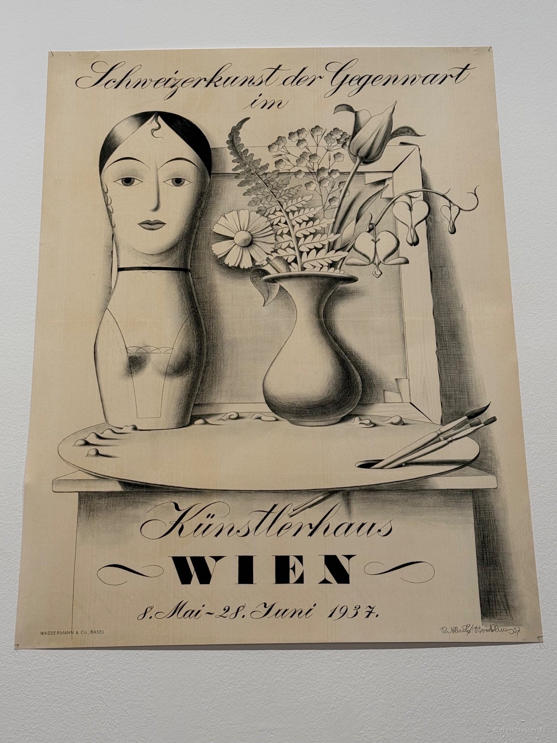 Affiche exposition Kunstlerhaus Vienne 1937