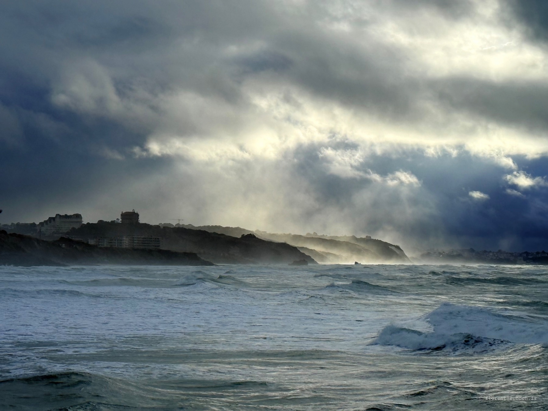 Plage de Biarritz, côte basque