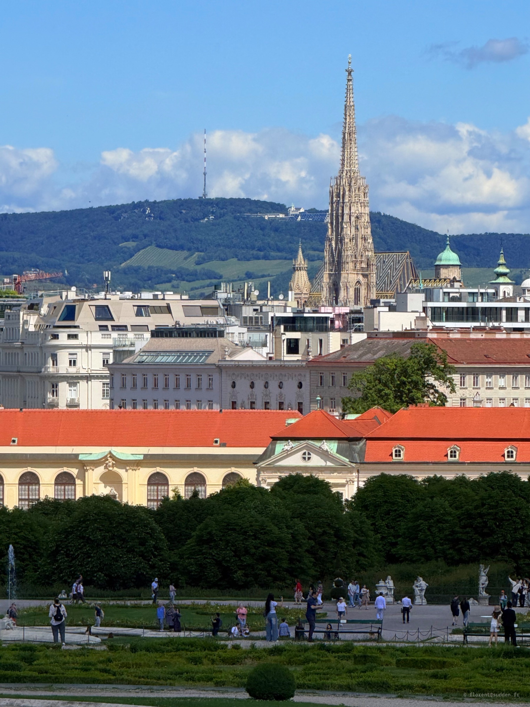 Vue de Vienne depuis le Danube