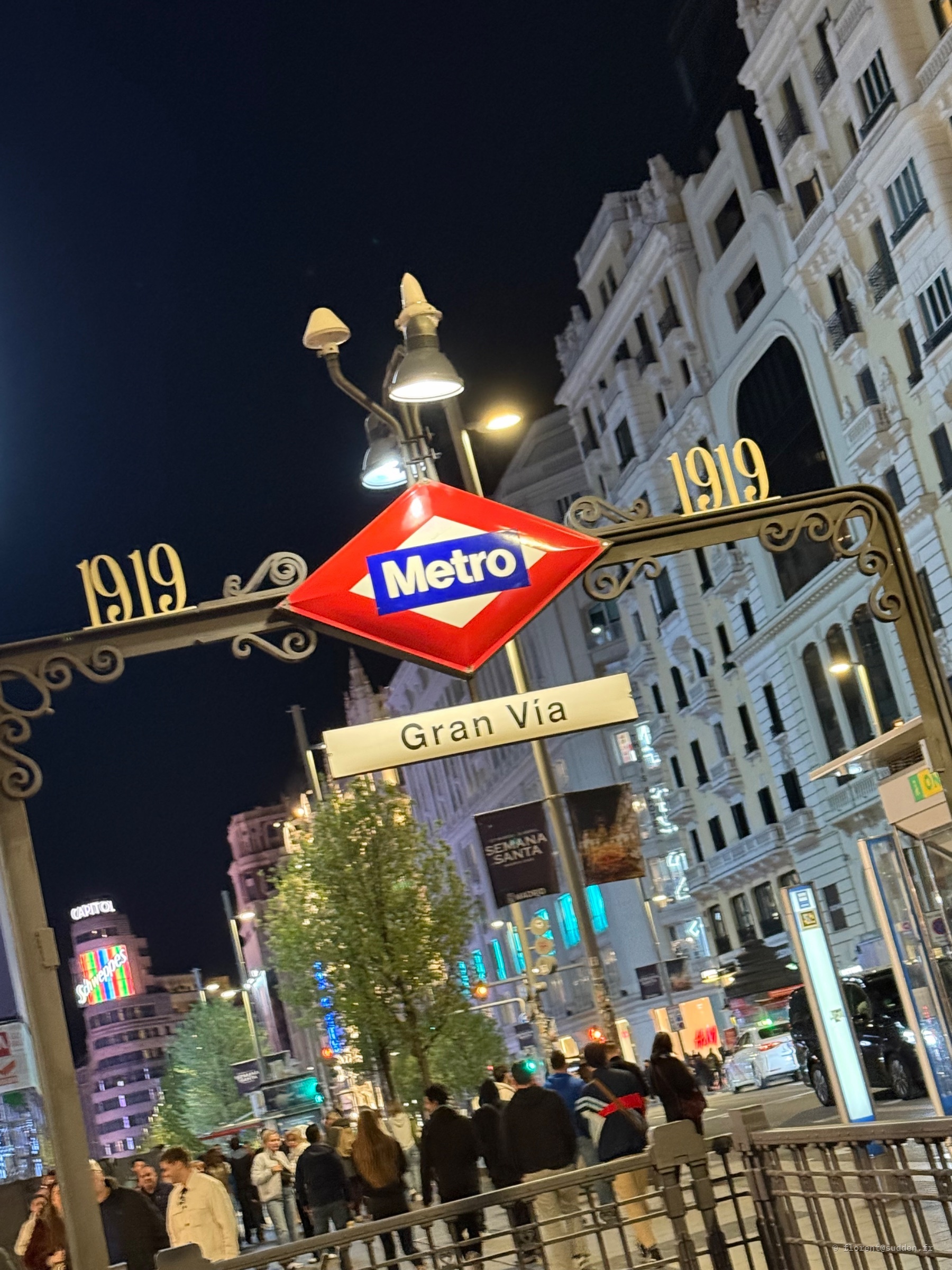Station de métro Gran Vía, Madrid
