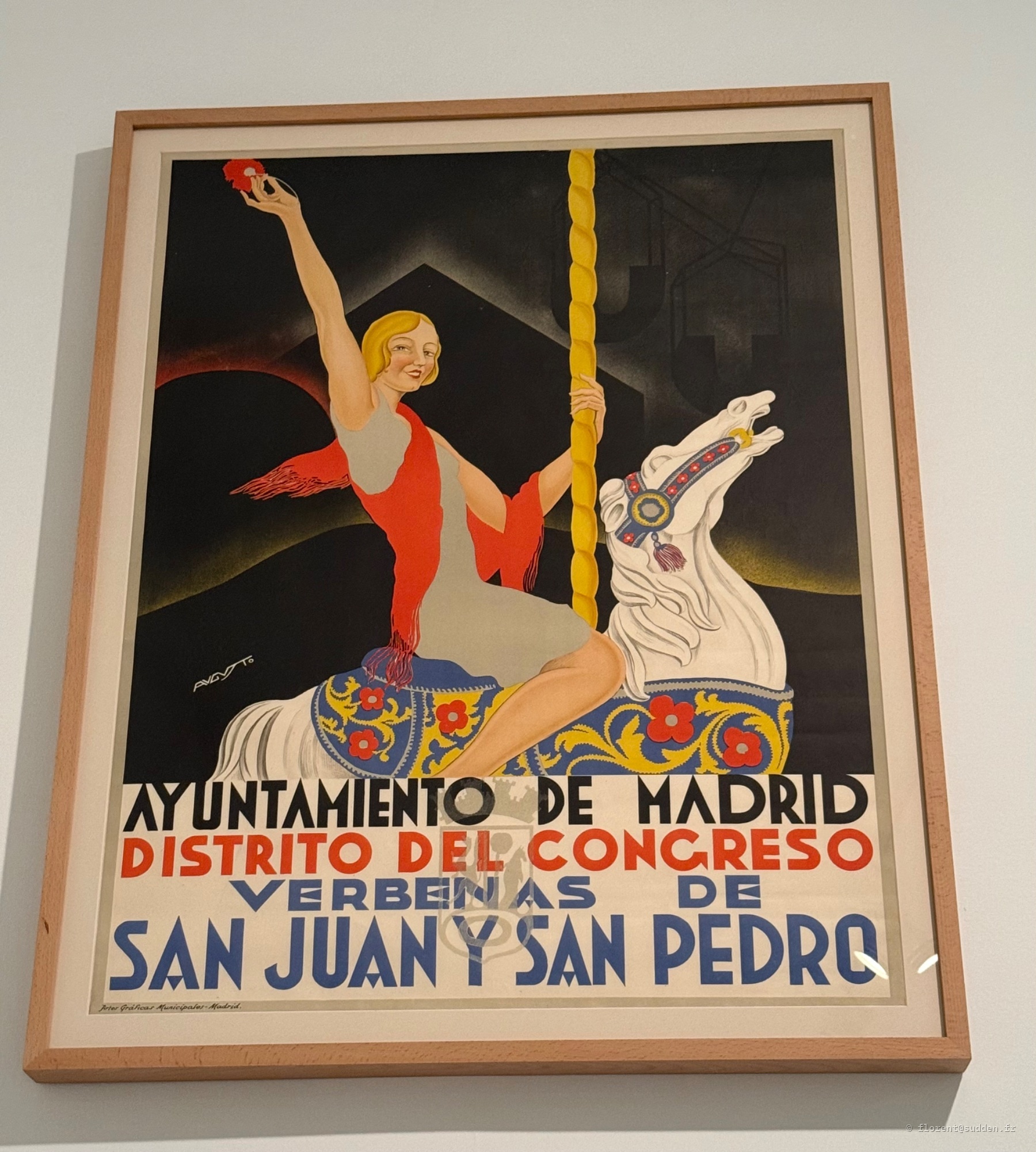 Affiche vintage feria San Juan
