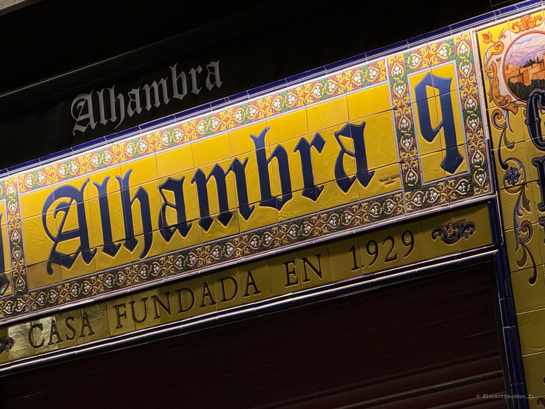 Alhambra, café historique Madrid
