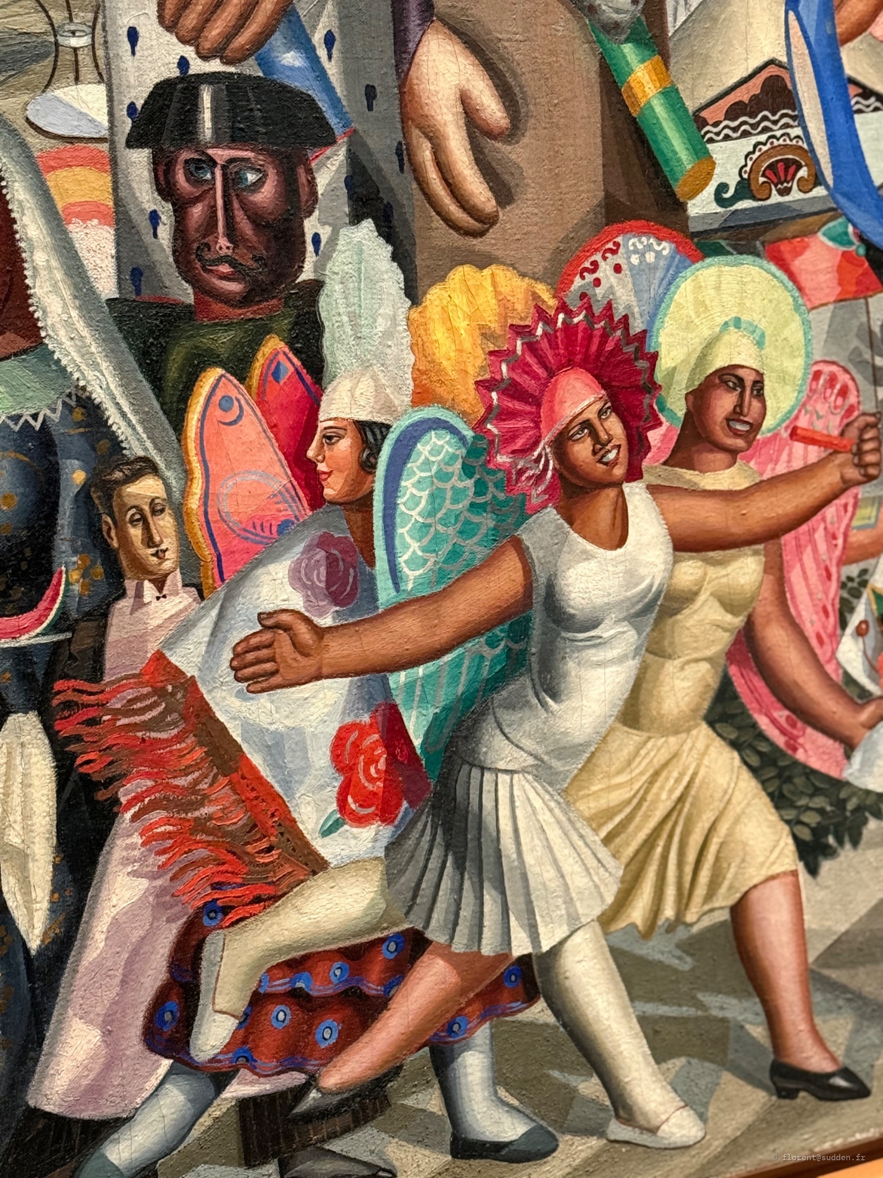 Sample // La verbena (La Fête foraine), une huile sur toile peinte en 1927 par l'artiste espagnole Maruja Mallo,