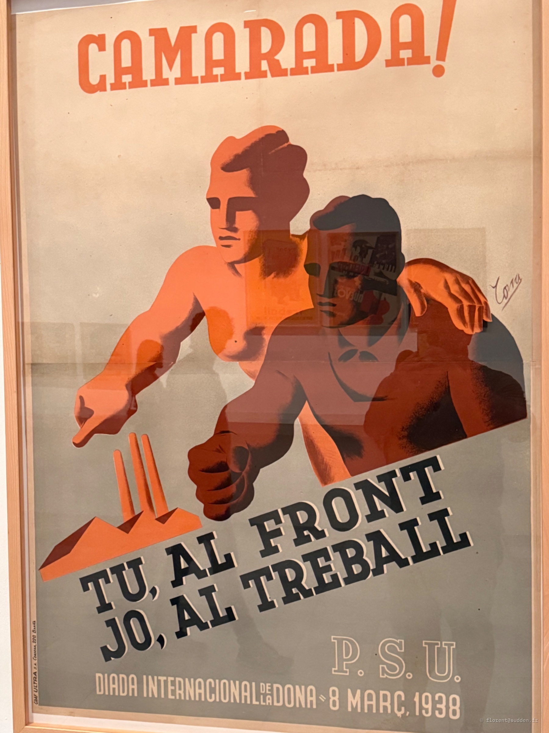  « Camarada ! Tu, al front. Jo, al treball ».